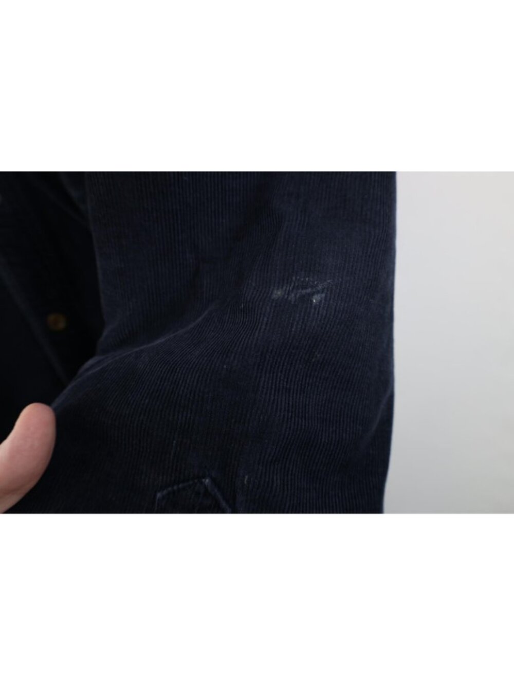 Vintage Y2K Levis Mens Large Fleece Lined Corduroy Button Shirt Jacket Jac Shirt - Picture 7 of 16